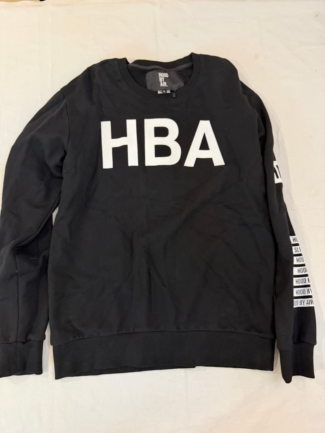 HBA 후드 바이 에어 맨투맨 롱슬리브 블랙 상품이미지3