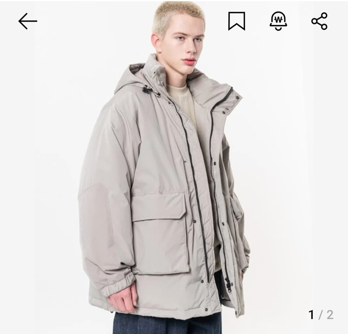 비슬로우 Beslow 덕다운파카패딩 더스티베이지 [L] 상품이미지1