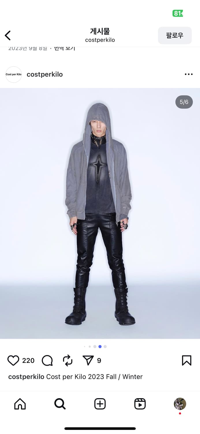 Cost per kilo 후드집업 M 상품이미지1