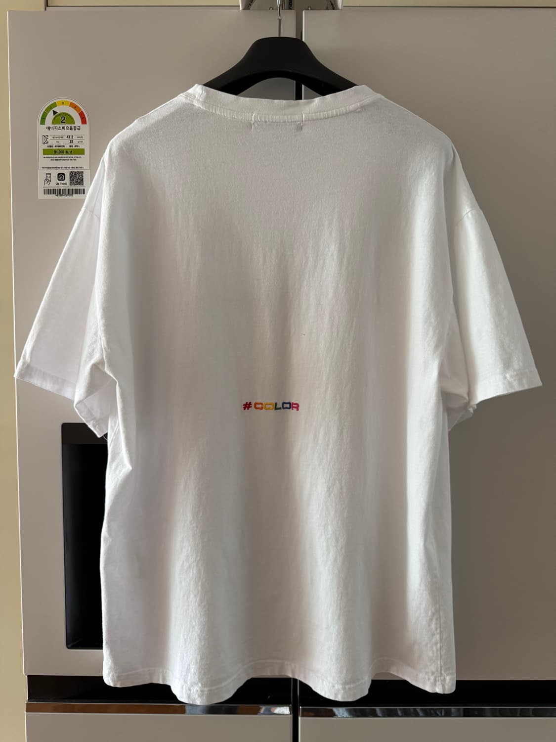 서치410 화이트 반팔 티셔츠 + 볼캡 세트 105-110사이즈 상품이미지5