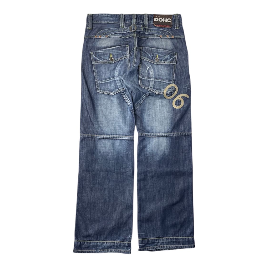 [중고] DOHC 워싱 데님 청바지 남성 캐주얼 팬츠 상품이미지1