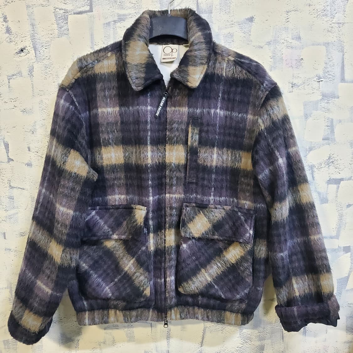 오션퍼시픽 브러쉬드 체크 재킷  상품이미지2