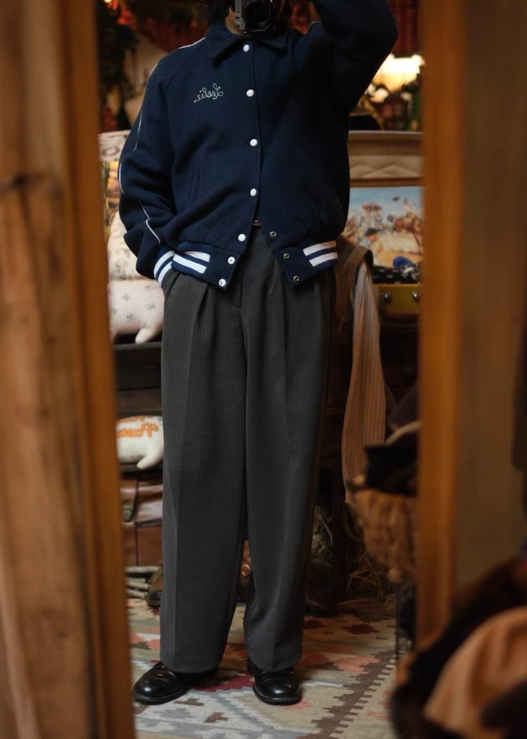 70-80s 미국 빈티지 바시티 자켓 (Swimming 모델) 상품이미지4