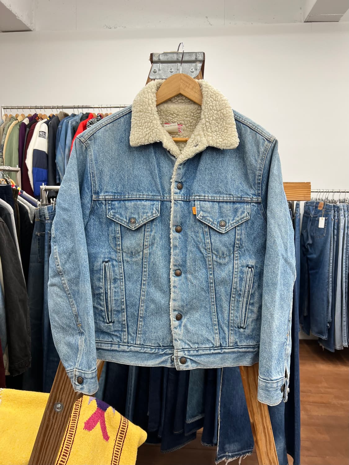(95)70s 리바이스 오렌지탭 데님 쉐르파 자켓 상품이미지1