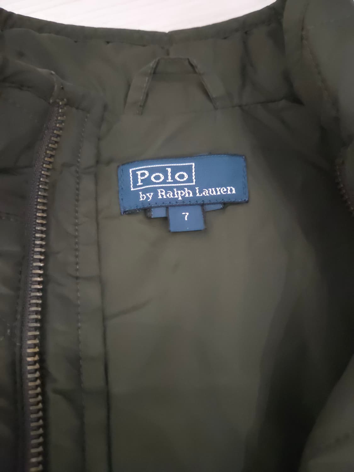 폴로랄프로렌 키즈 퀄팅 조끼 카키_7 상품이미지3