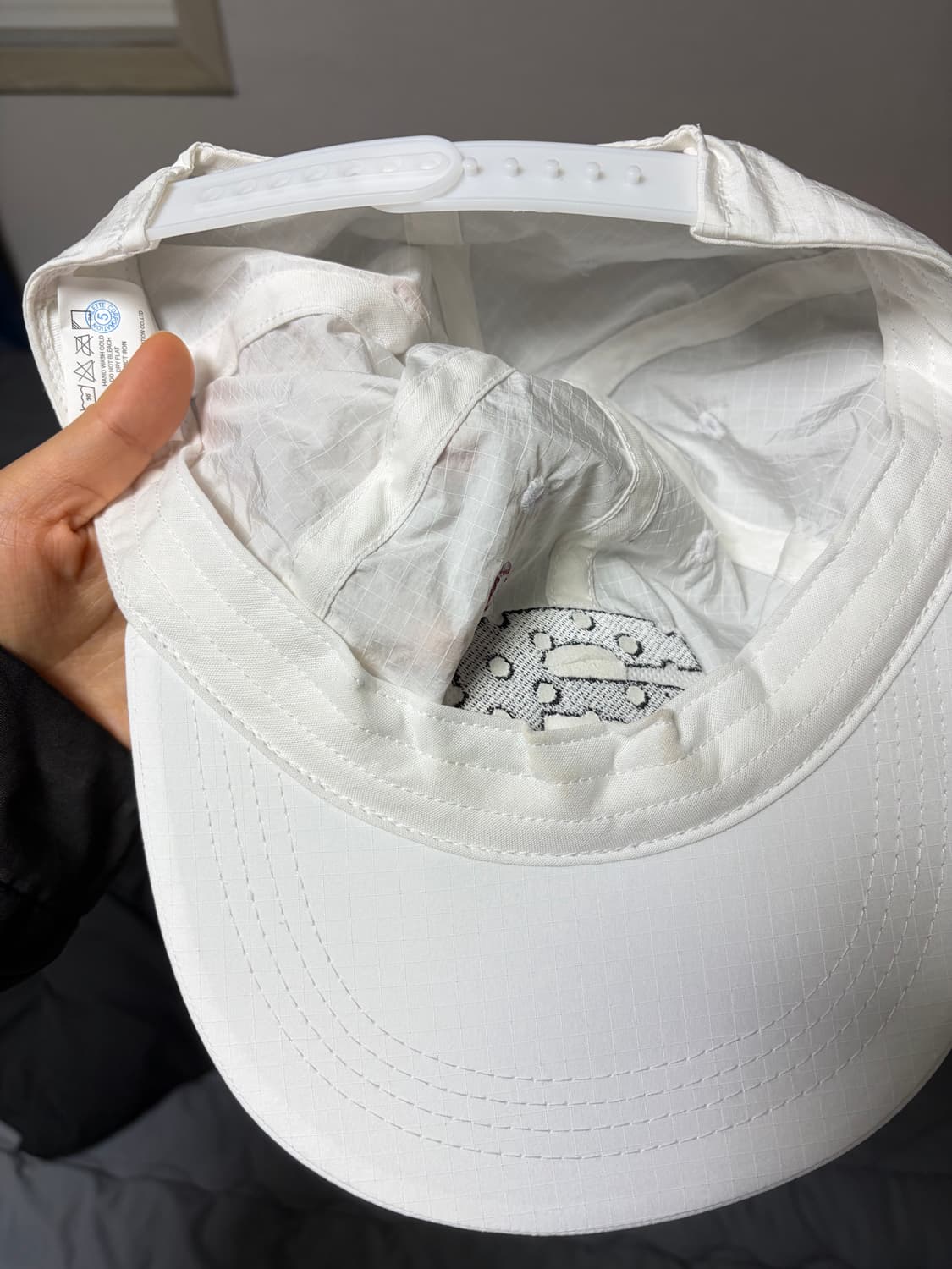 Aeae 도트 나일론 모자 화이트 상품이미지3