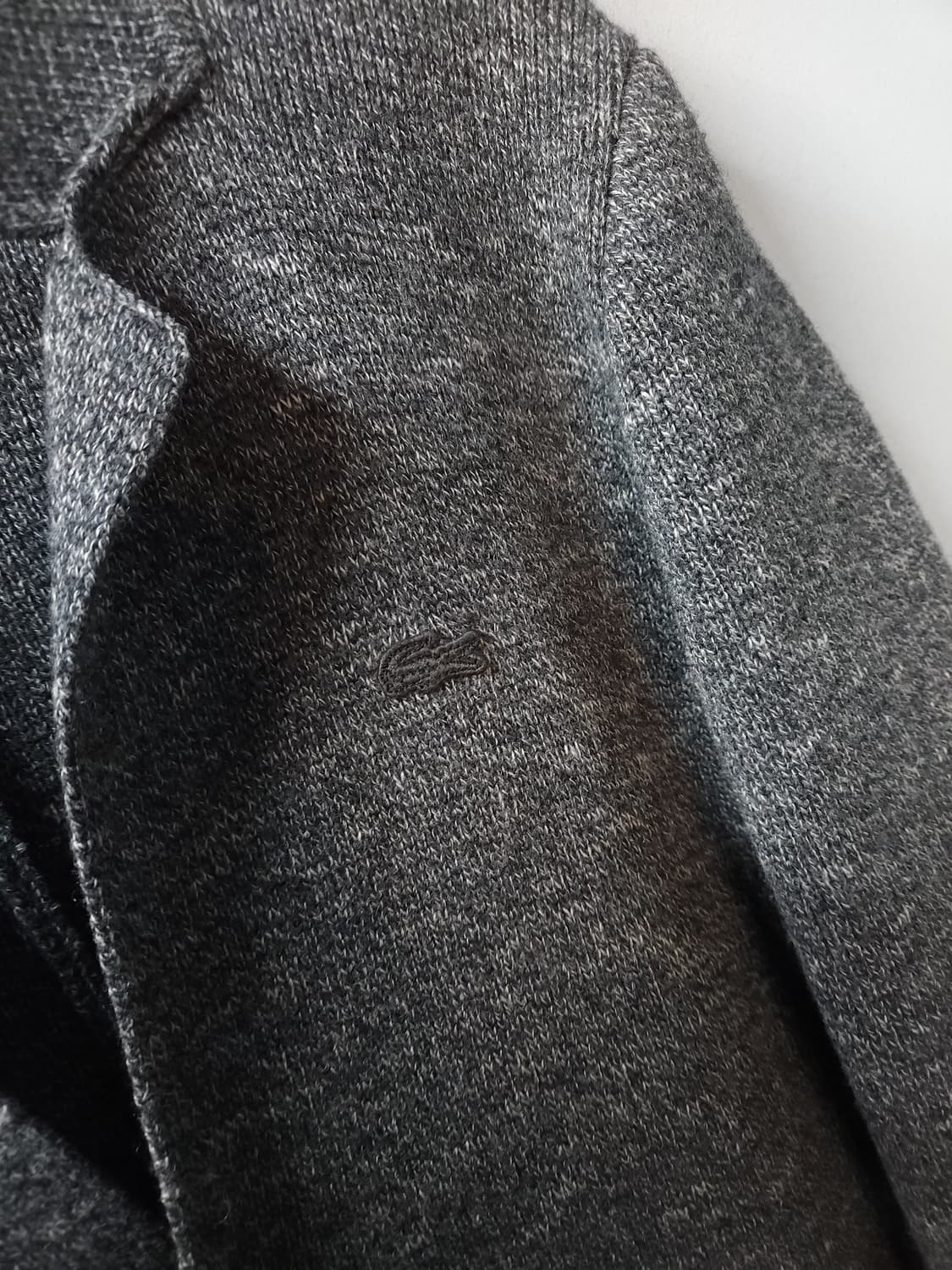 라코스테 테일러드 울 가디건 _ 차콜 상품이미지5