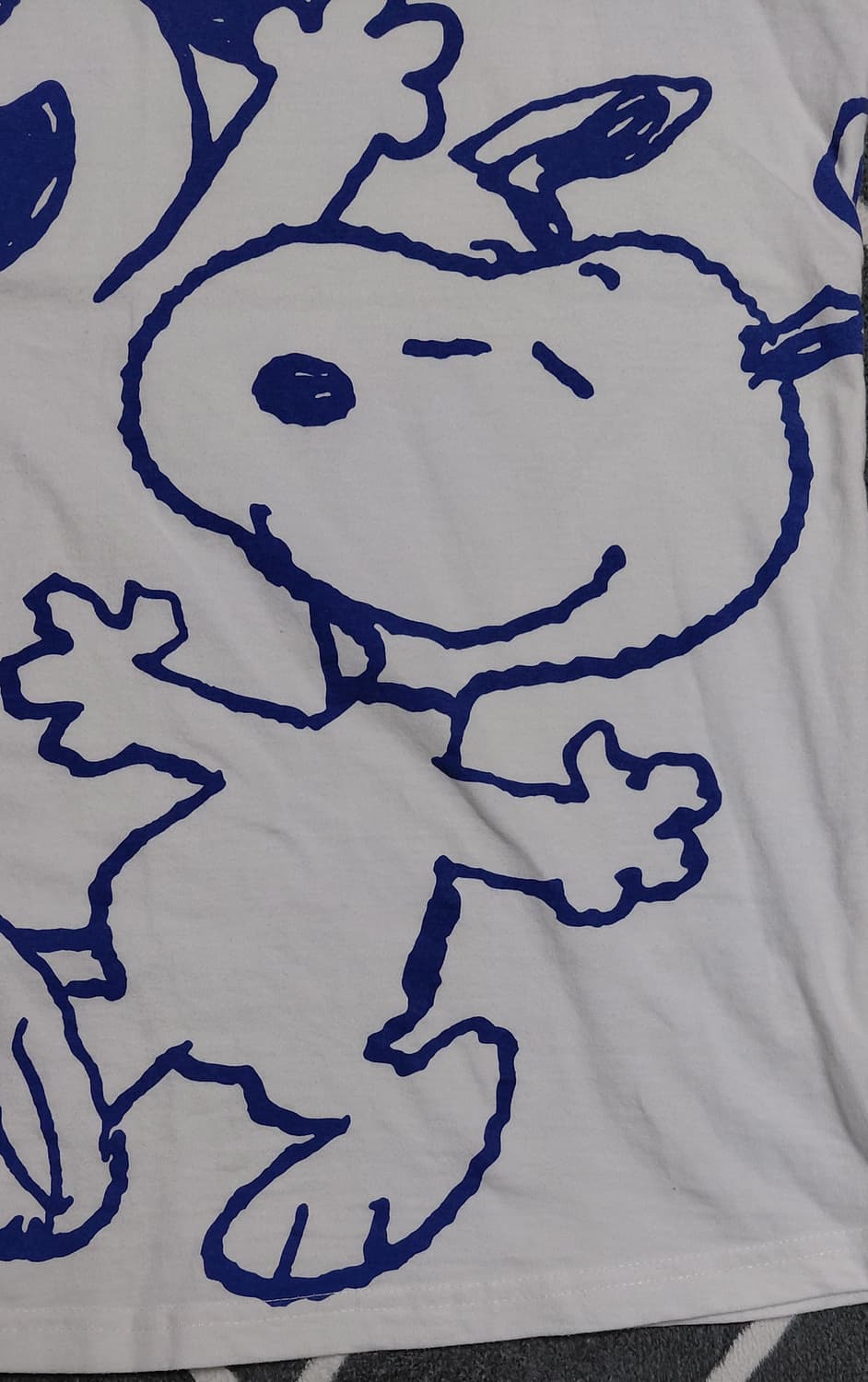 [정품] 스누피&올라프 빅 프린트 화이트 티셔츠 (L사이즈) 상품이미지3