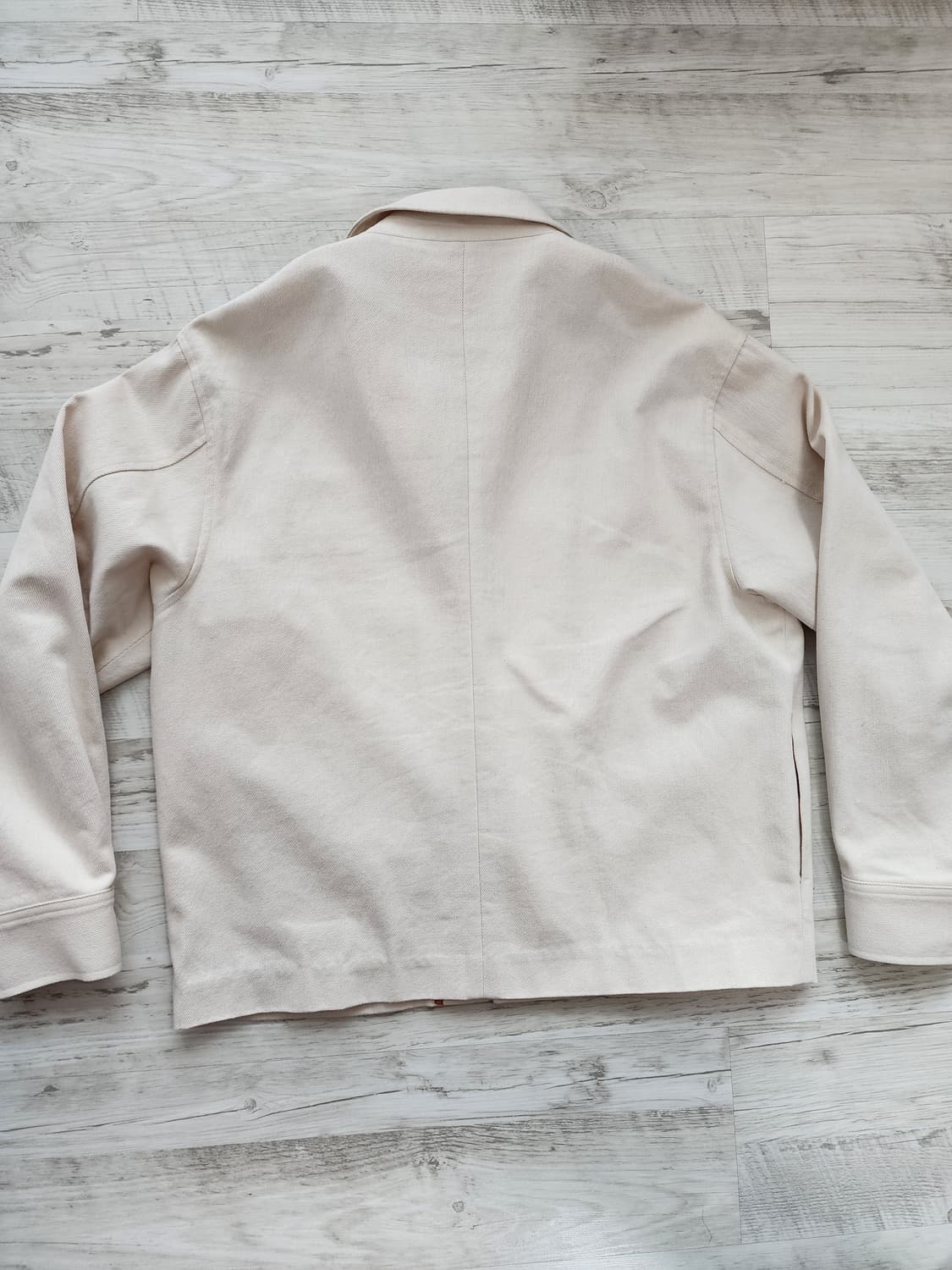 밈더워드로브 워크웨어 아이보리 데님 자켓 팜. 트러거 L(105~110) 상품이미지2