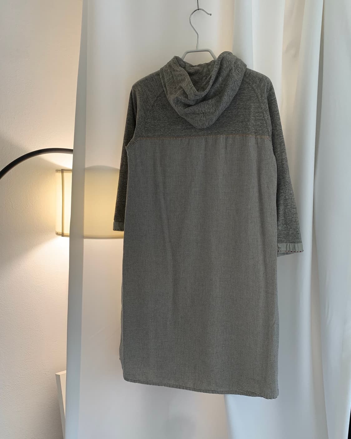 Mixed pattern long shirts dress 상품이미지8