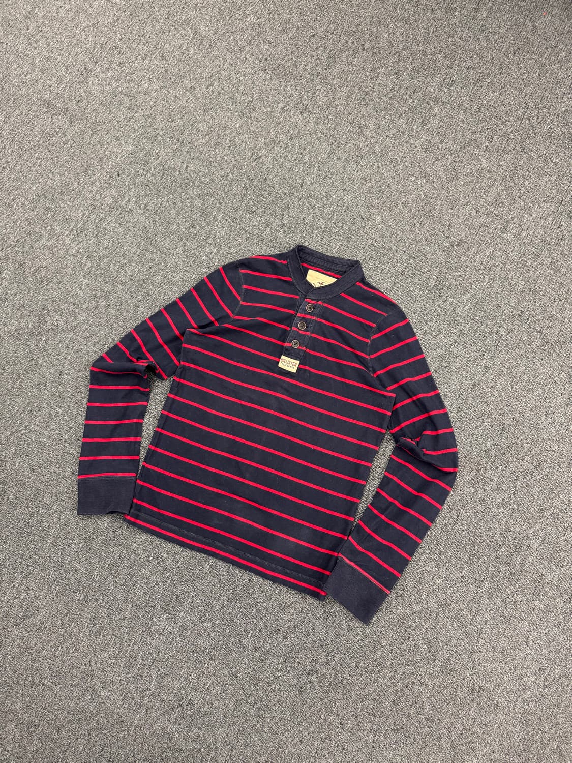 홀리스터 빈티지 y2k 여성 스트라이프 헨리넥 롱슬리브 상품이미지1