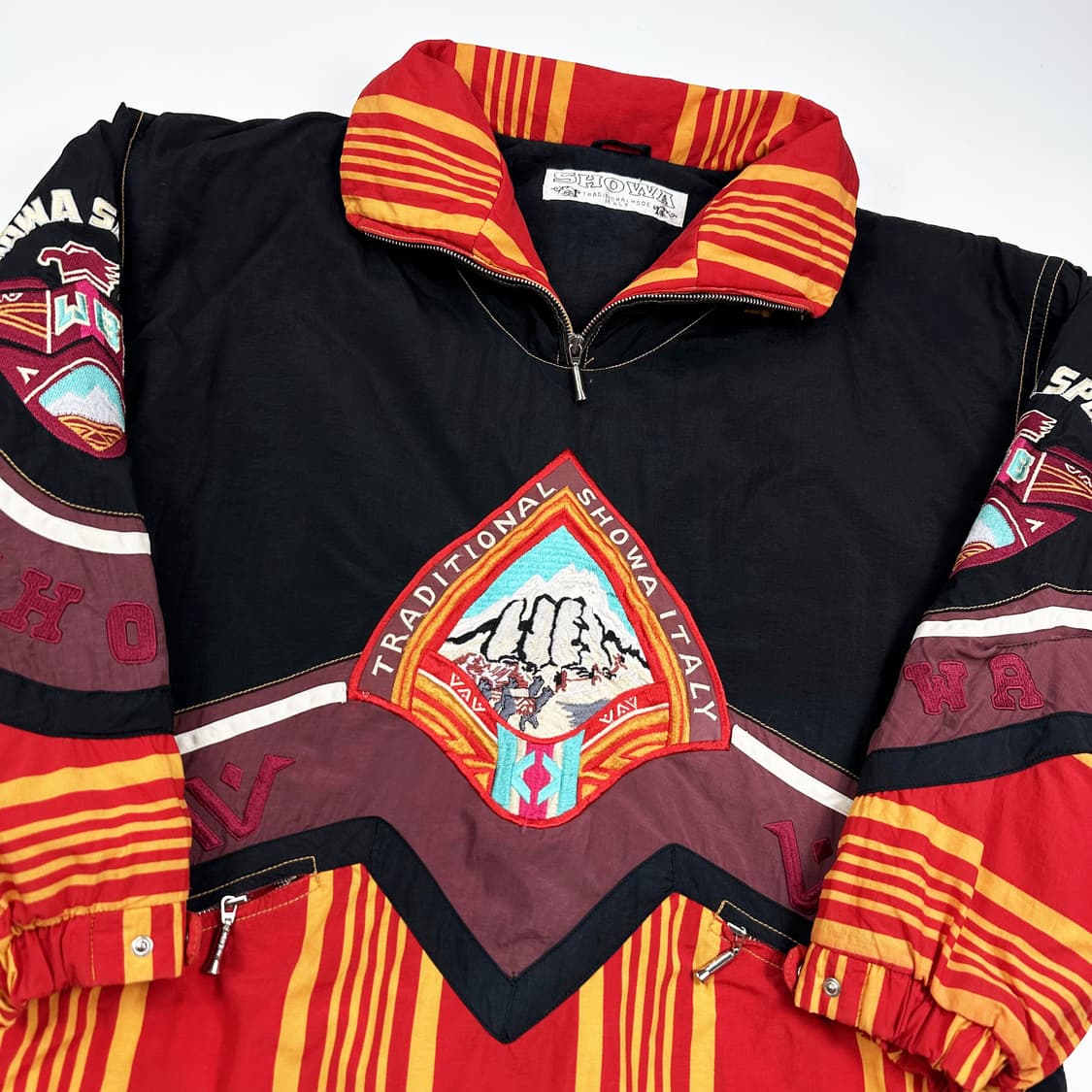 VTG 빈티지 인디언 블랙 반집업 바시티 자켓 (XXL) 상품이미지4