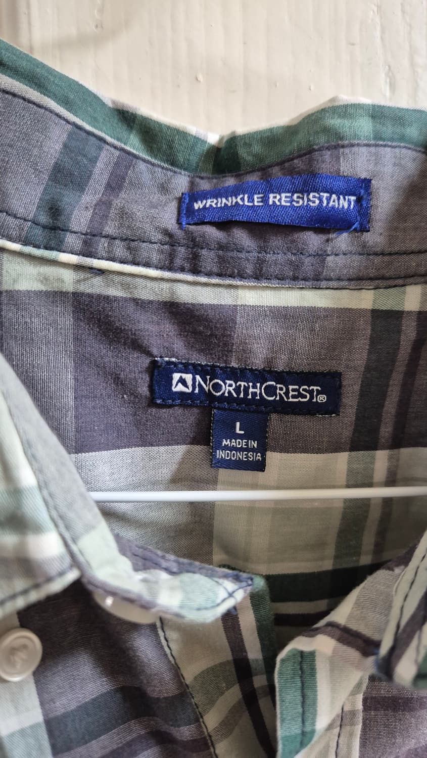 빈티지 오버핏 체크 반팔 셔츠 상품이미지2