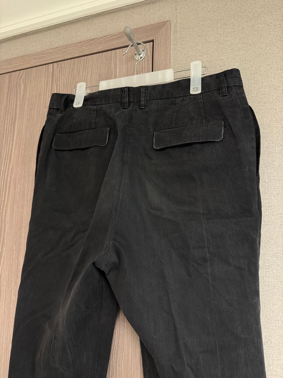 [Demian] 데미안 헤링본 크롭 팬츠_블랙 (L) 상품이미지7