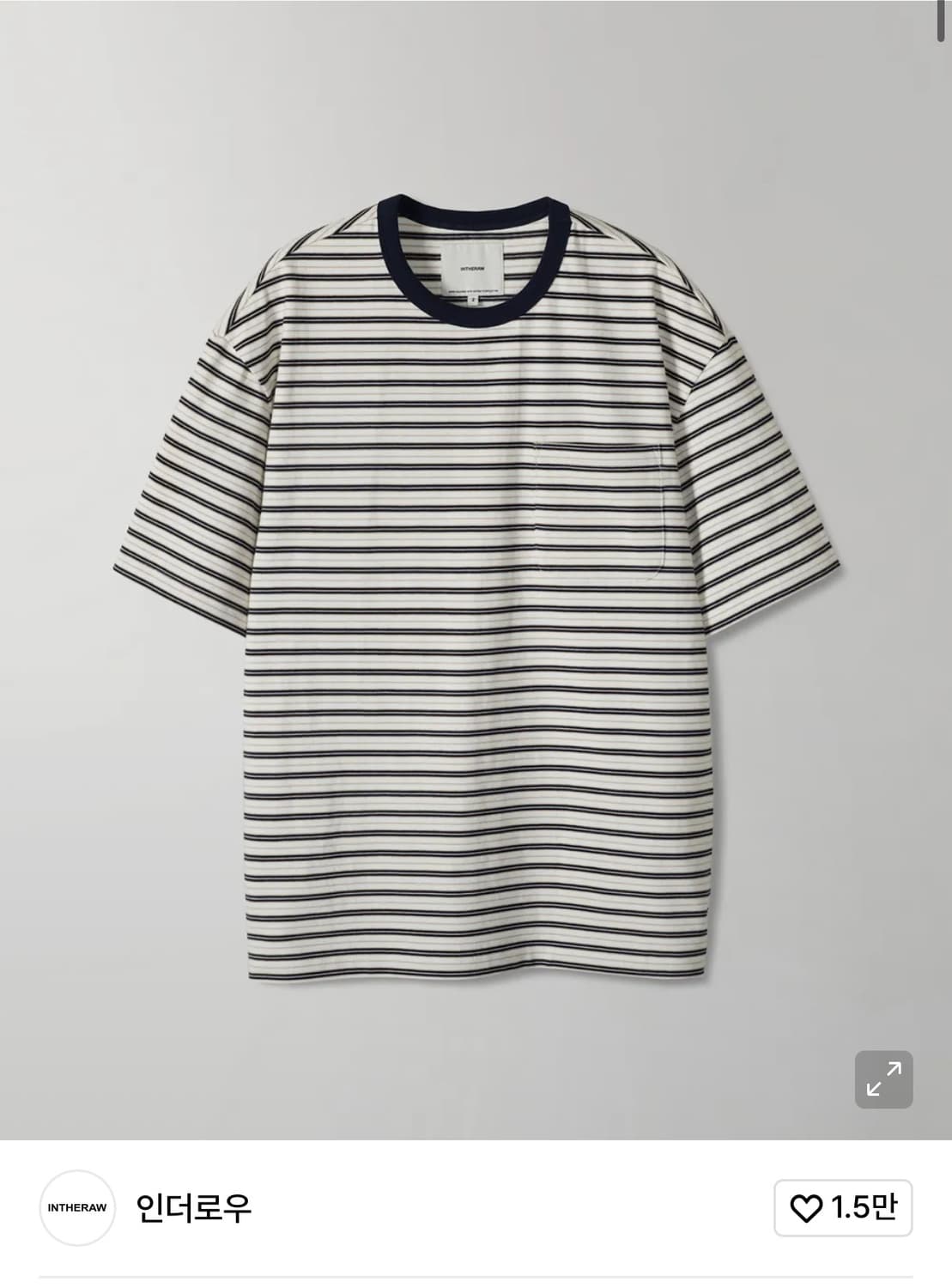 인더로우 티셔츠 화이트 상품이미지2
