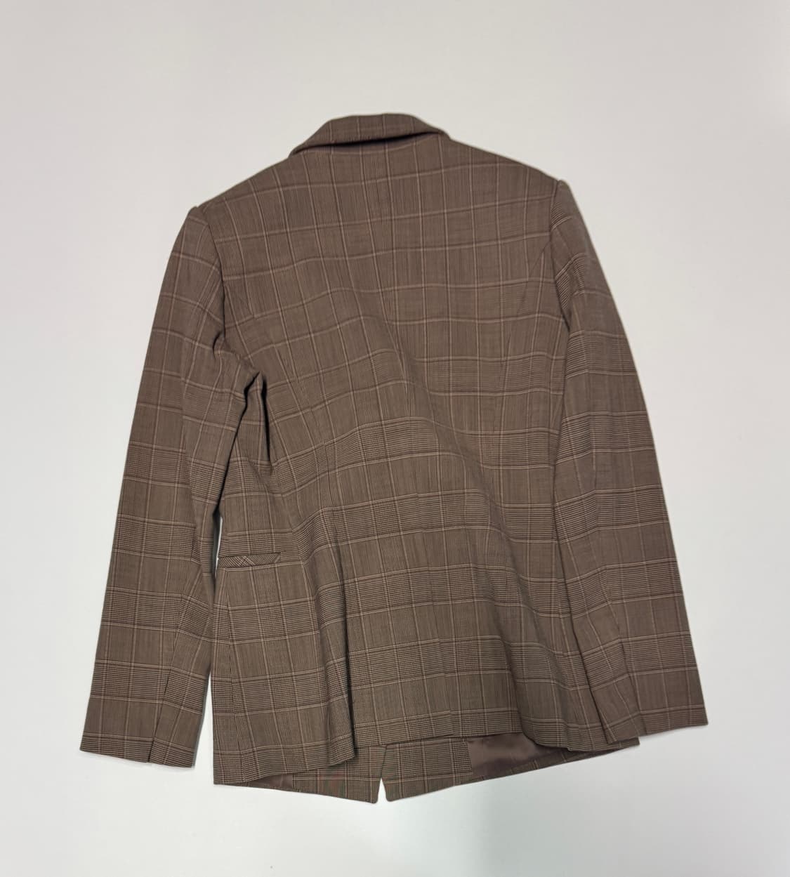 여성 미샤 Michaa 빈티지 체크 블레이저 울 자켓 상품이미지2