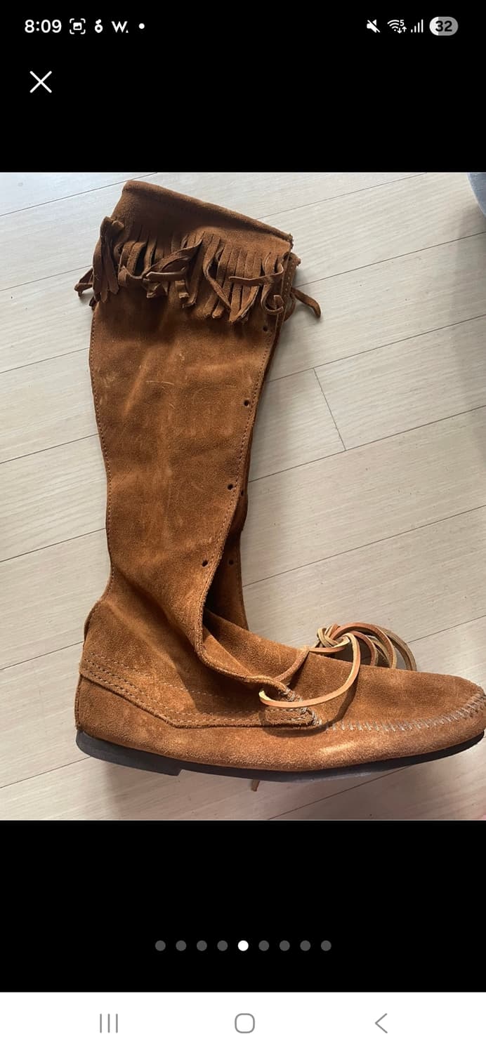 (마지막특가) 미네통카 롱부츠 7(240) 새상품 상품이미지7