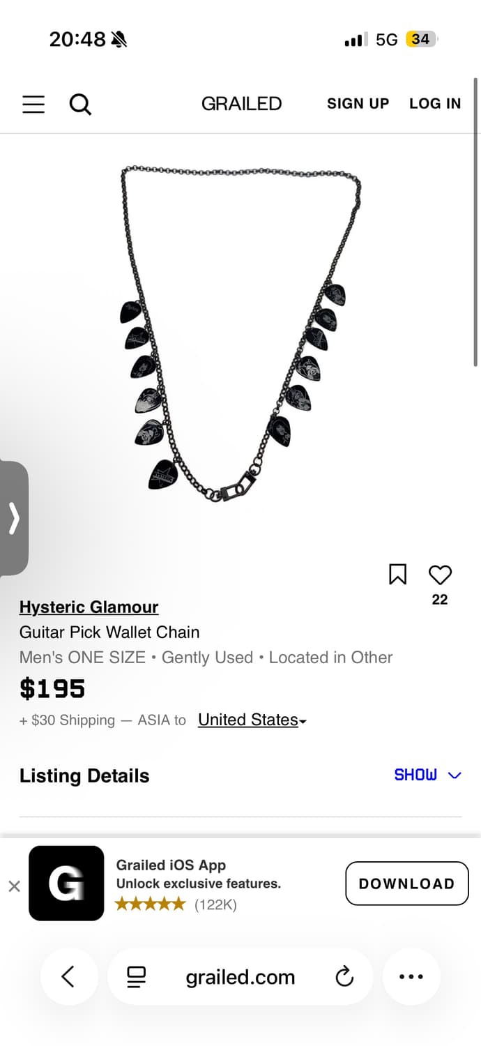 Hysteric glamour guitar pick strap 상품이미지4
