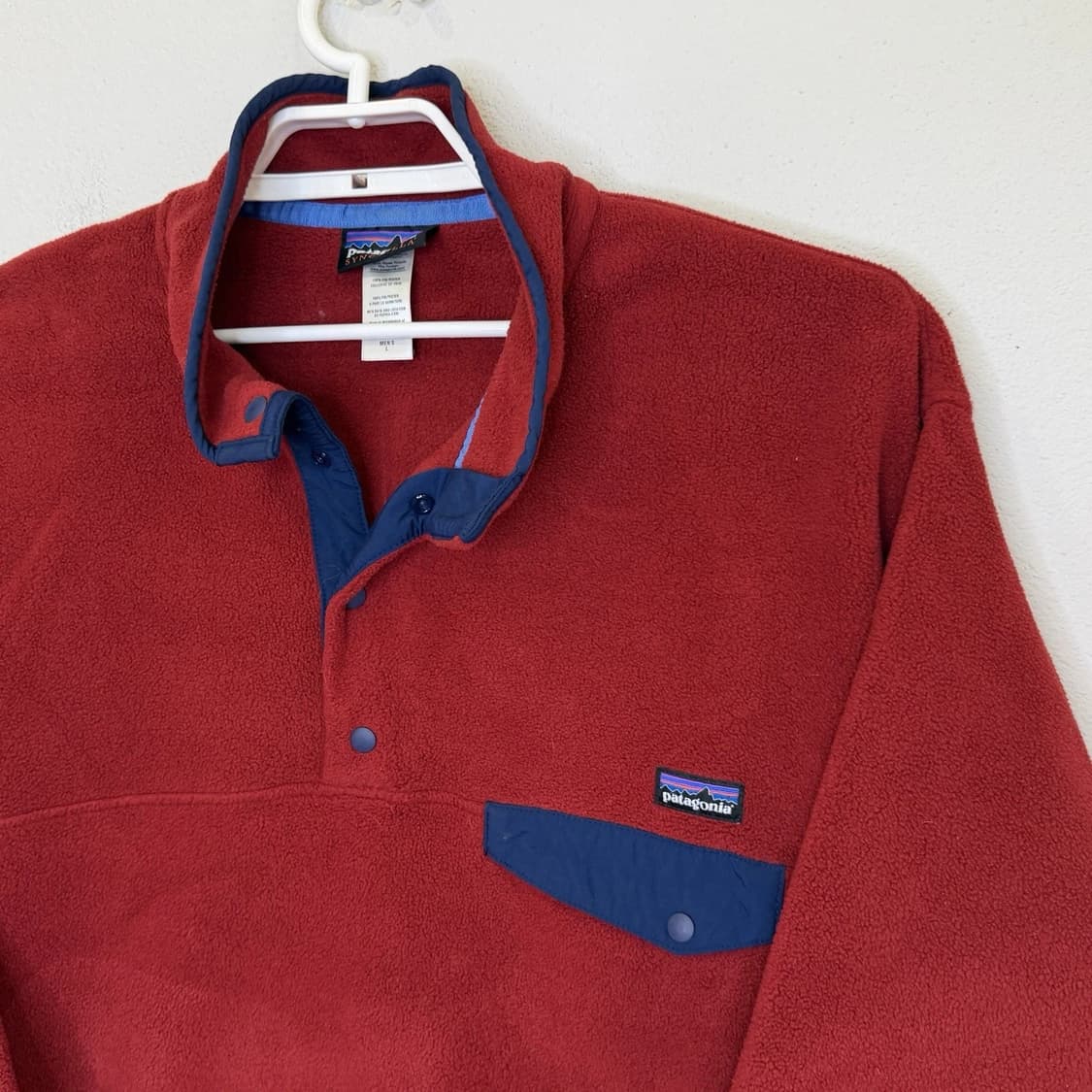 10s 니카라과 파타고니아 신칠라 스냅-T 레드 블루 상품이미지1