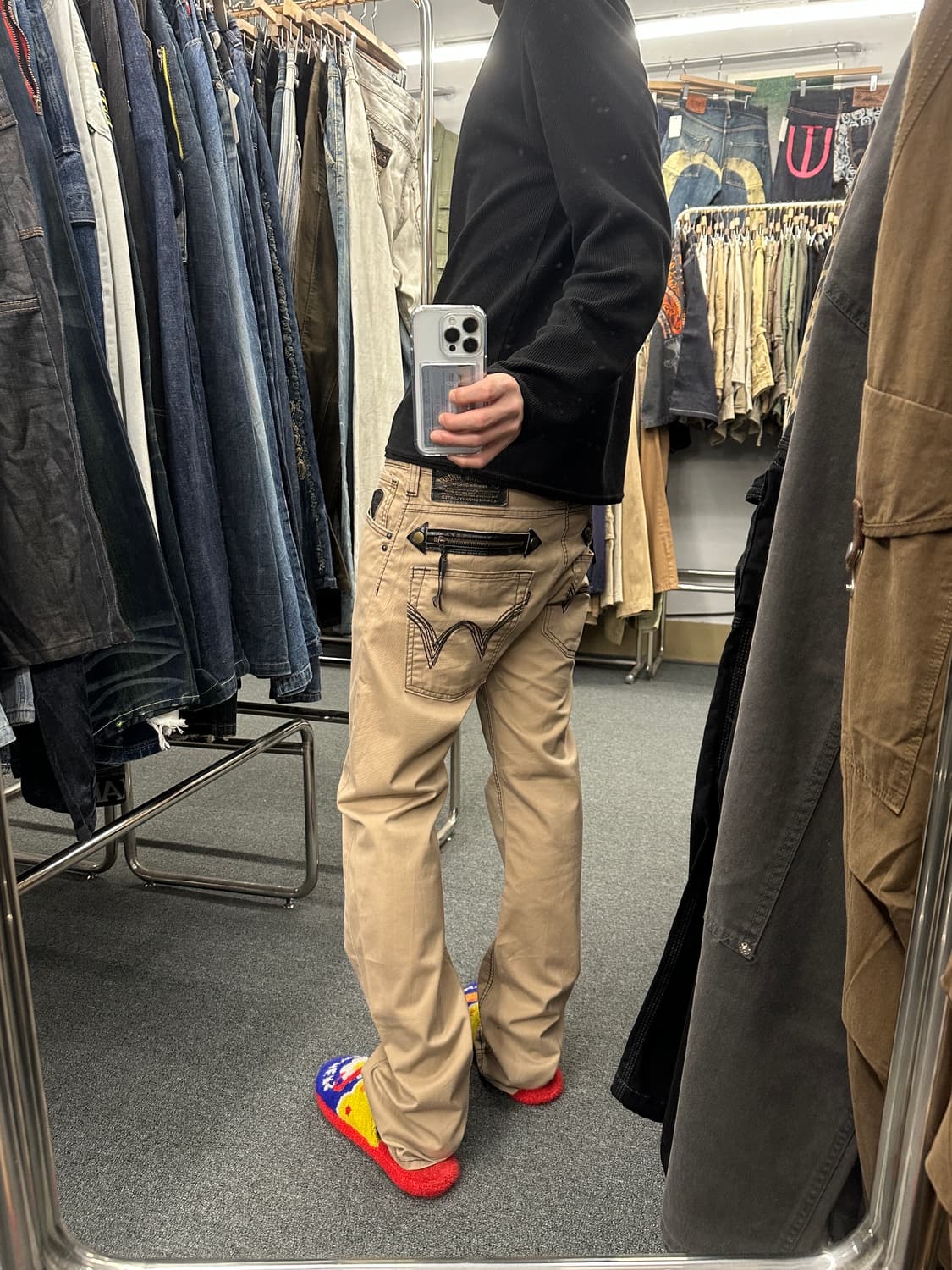 32) 에드윈 452xvs 베이지 스트레이트 팬츠 상품이미지1