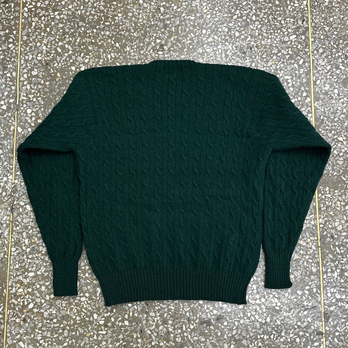 90s 폴로 랄프로렌 울 케이블 니트 스웨터 XL 상품이미지2