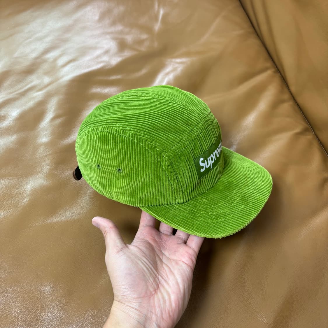 Supreme 슈프림 코듀로이 그린 캠프캡 모자 (Green) 상품이미지3
