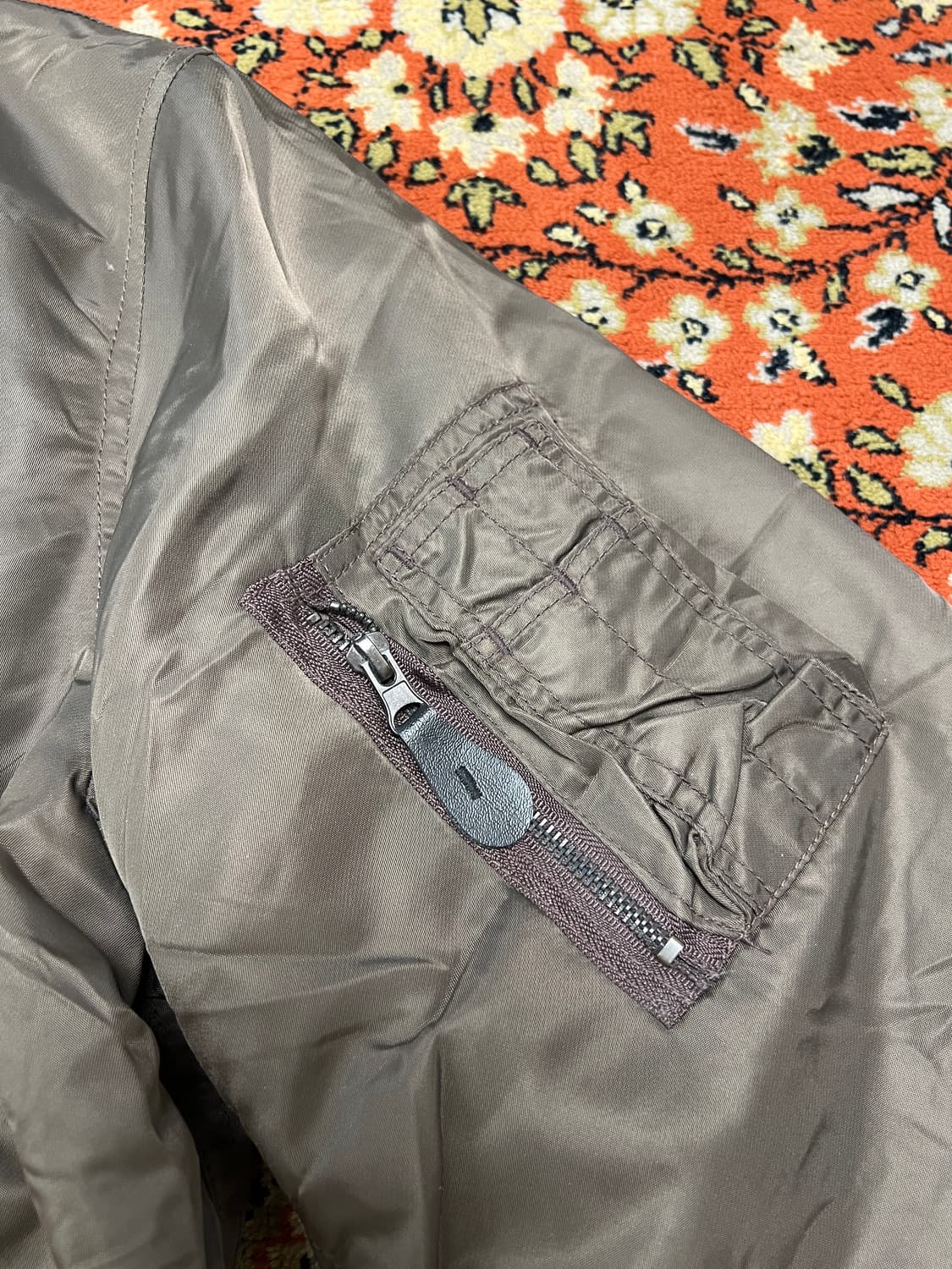 [L] 아비렉스 75FSG ma-1 항공점퍼 그레이브라운 상품이미지5