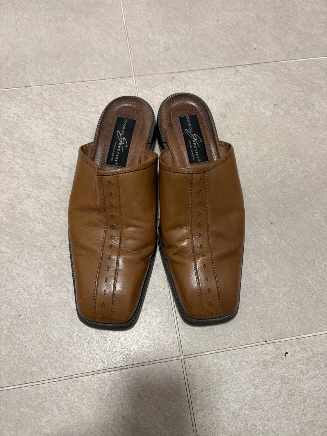 빈티지 레더 뮬 270사이즈 쿠반 상품이미지3