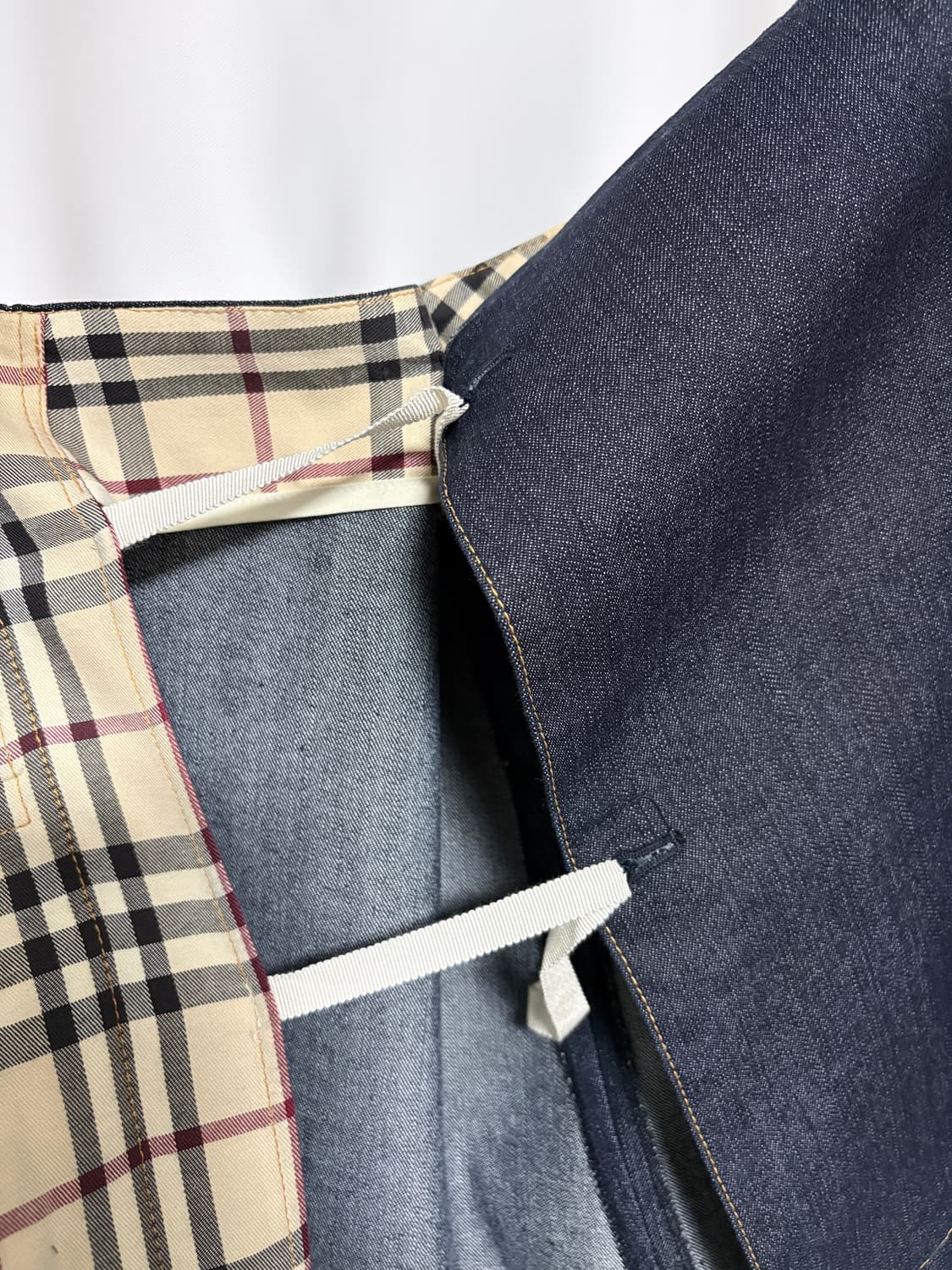 denim pleats wrap skirt 상품이미지6