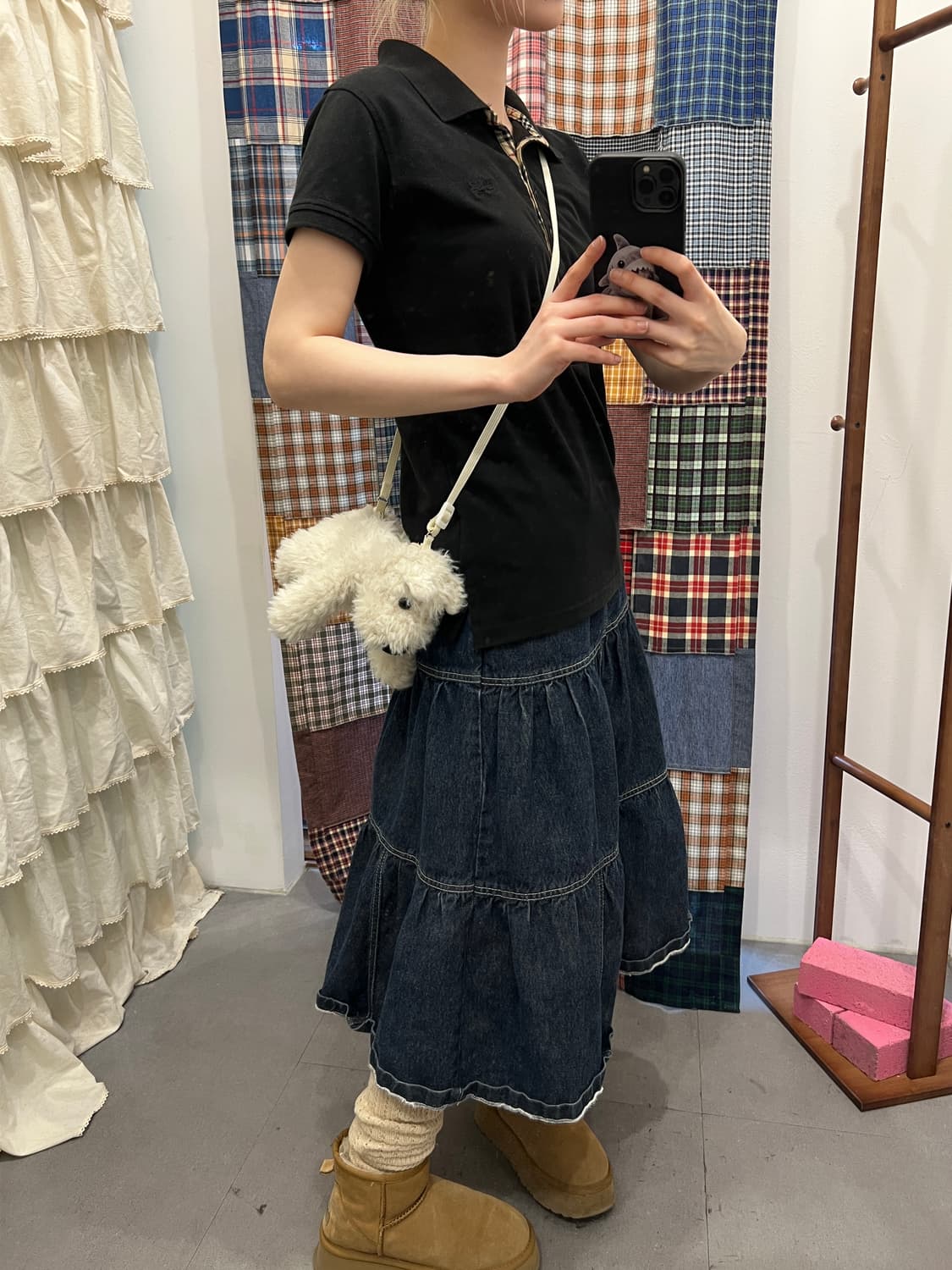 버버리 블랙 카라 반팔티  상품이미지3