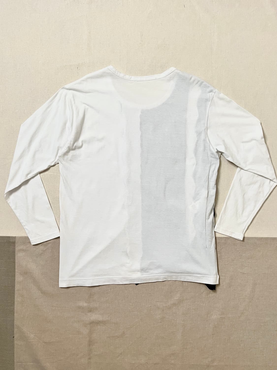 요지야마모토 ground y 매듭 배색 롱슬리브 티셔츠 yohji 상품이미지2