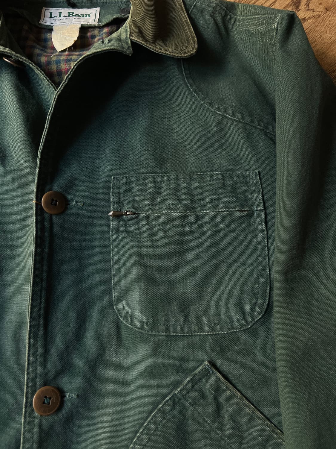 [L]90's 엘엘빈 Made in USA 프리마로프트 헌팅 자켓 상품이미지3