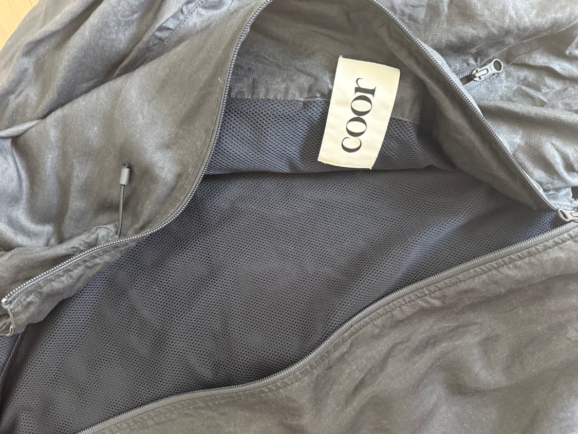 쿠어 코팅 린넨 후디드 점퍼 다크네이비 xl사이즈 팝니다 상품이미지6