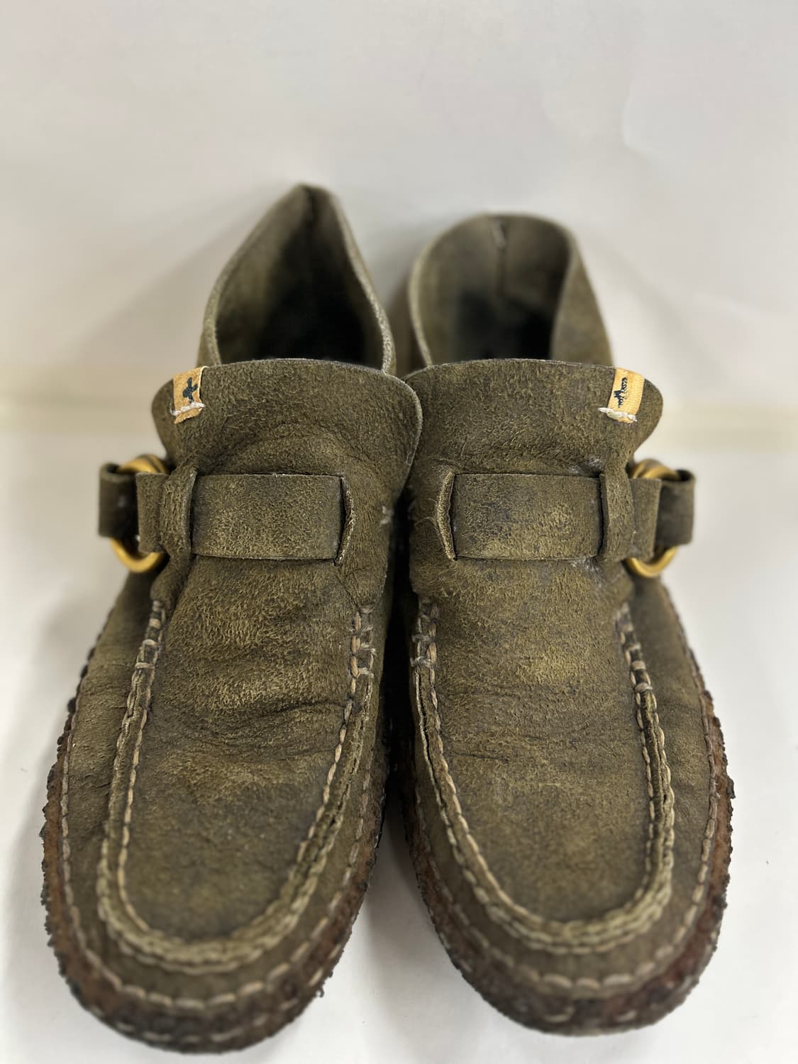 VISVIM 올드비즈빔 올리브 스웨이드 스키너드 더블링 크레페솔 모카신부 상품이미지1