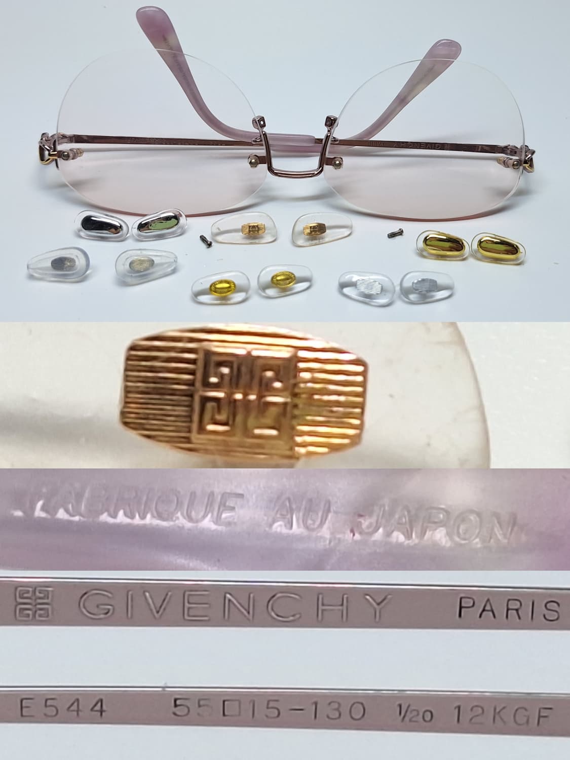 지방시 GIVENCHY E544 12KGF 금장 무테 안경테/일제 명품  상품이미지2