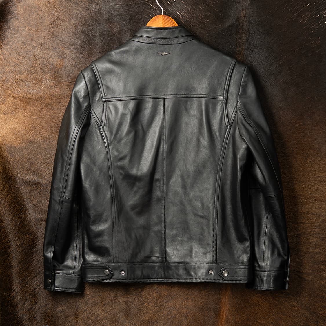 [95] POLICE 폴리스 양가죽 카페레이서 레더자켓  상품이미지5