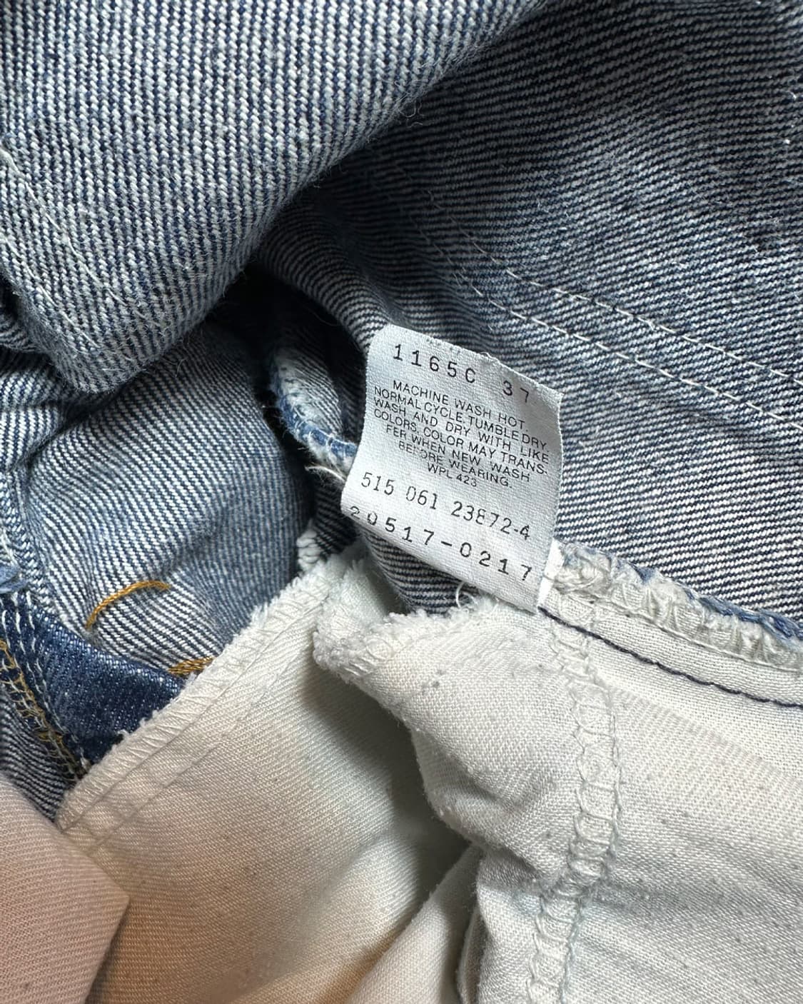 90s 리바이스517 부츠컷 데님 팬츠 36x33 made in usa 상품이미지9