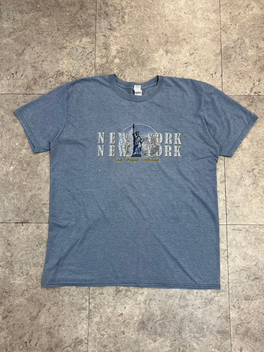 길단 빈티지 반팔티 스카이블루 XL #csz3951 상품이미지4