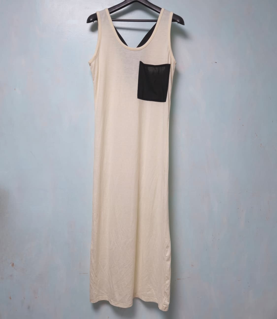 [F] juriano jurrie 아이보리 포켓 끈 민소매 원피스 상품이미지3