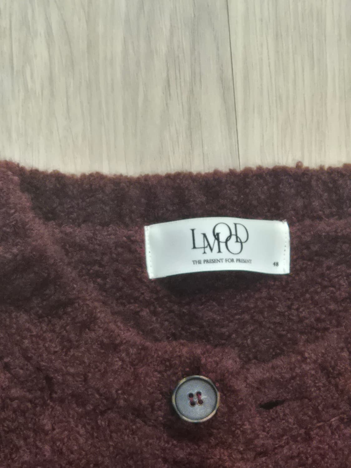 라운드넥 울부클 가디건 엘무드 상품이미지4