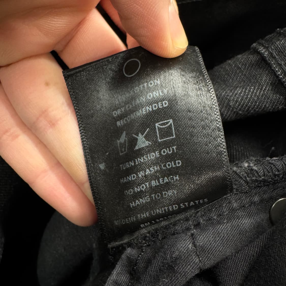 피어 오브 갓 4th 컬렉션 디스트로이드 데님 팬츠 흑청 상품이미지6