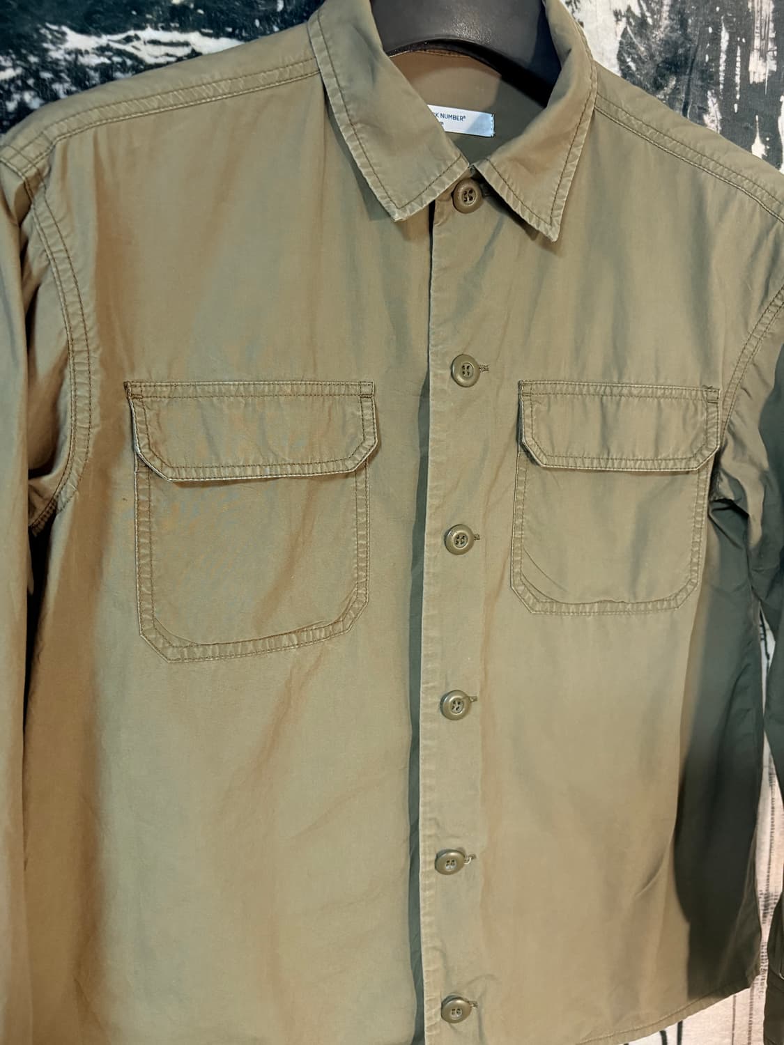 Back number shirt jacket  상품이미지2