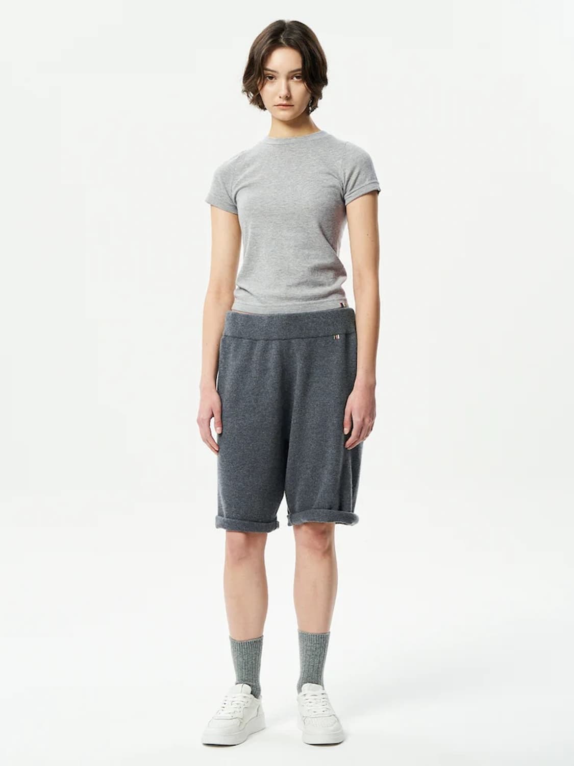 익스트림 캐시미어 LAUFEN 니트 숏츠 반바지 WAVE컬러 상품이미지6
