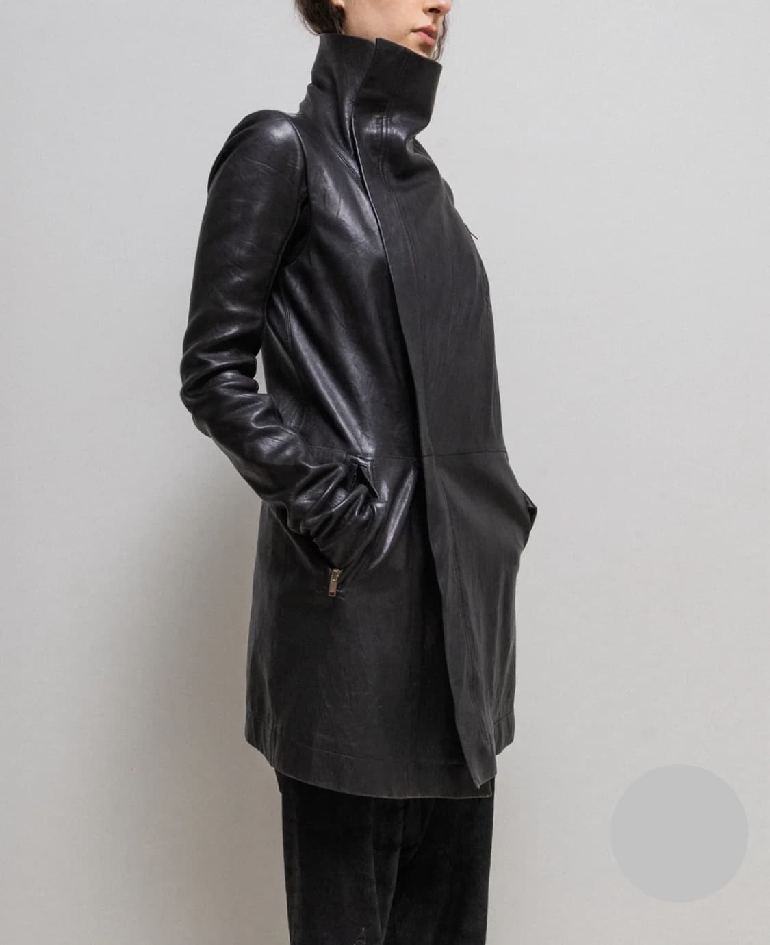 릭 오웬스 PLINTH 13 / FW 풀집업 코트(46 사이즈)해외발송 상품이미지1