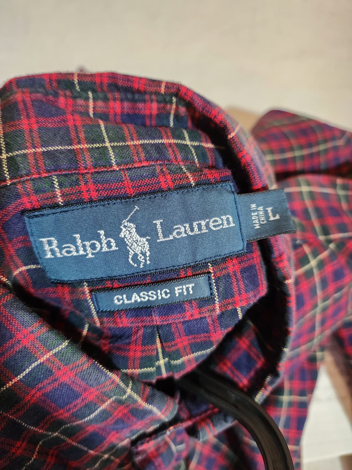 랄프로렌 클래식 체크 셔츠 L 상품이미지5
