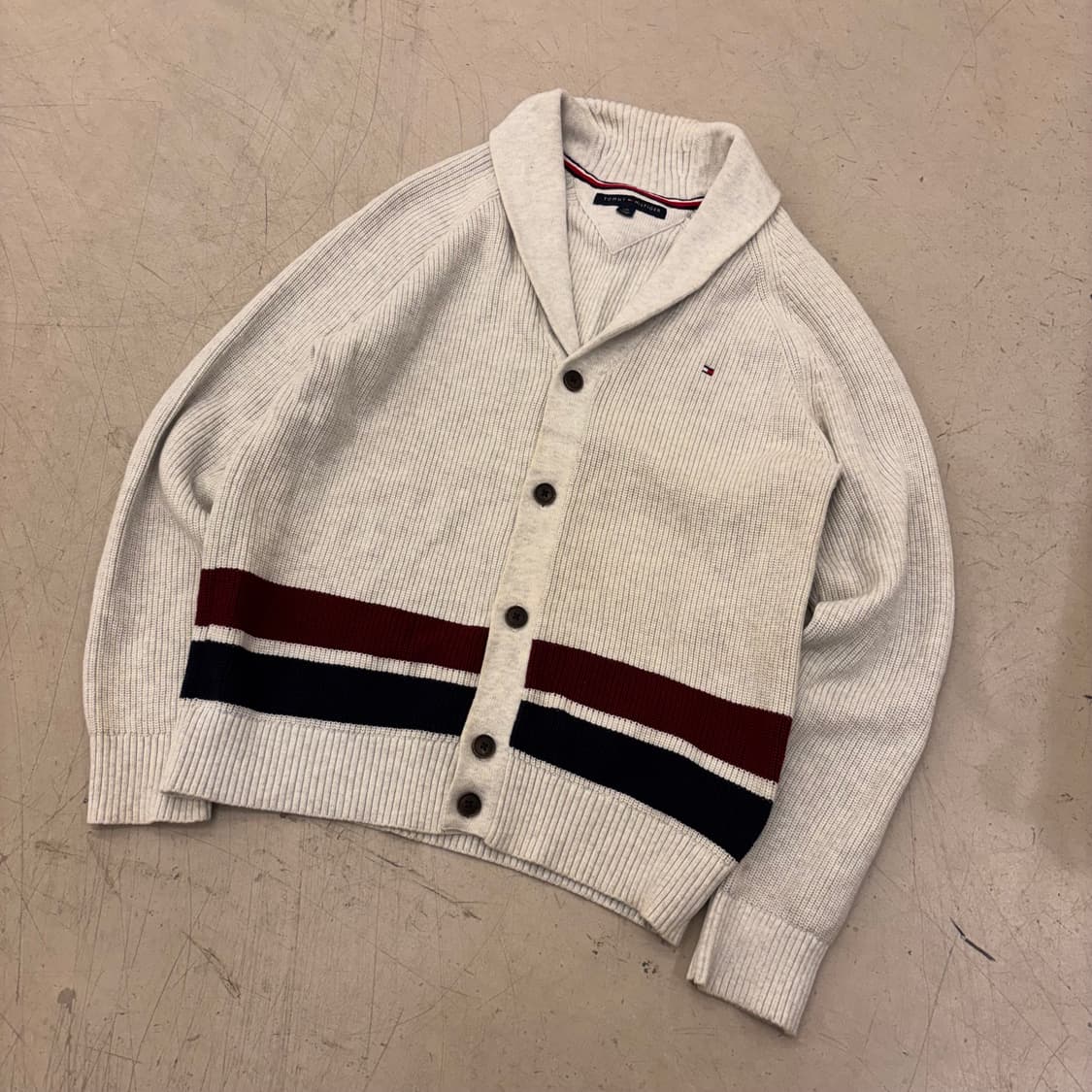 타미힐피거 스몰로고 숄 가디건 상품이미지1