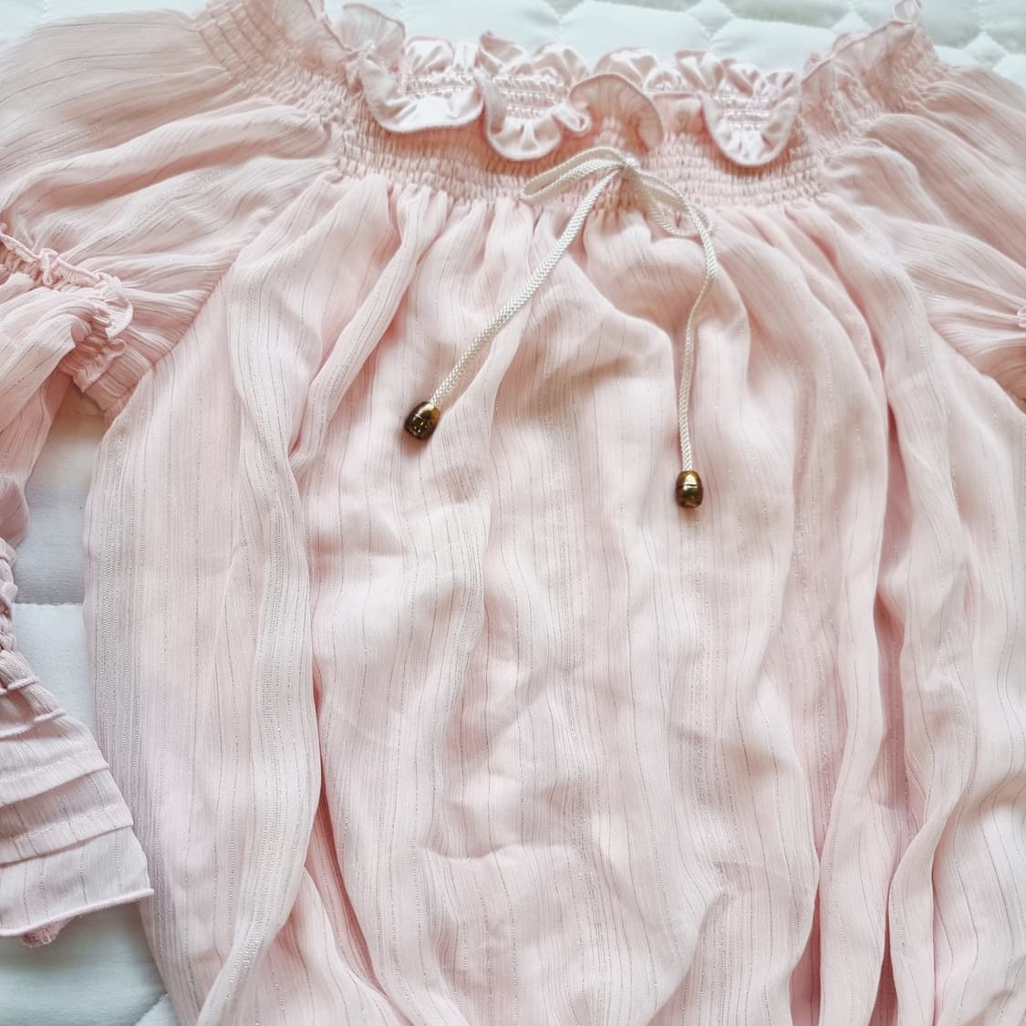 프릴 오프숄더 튜닉 상품이미지2