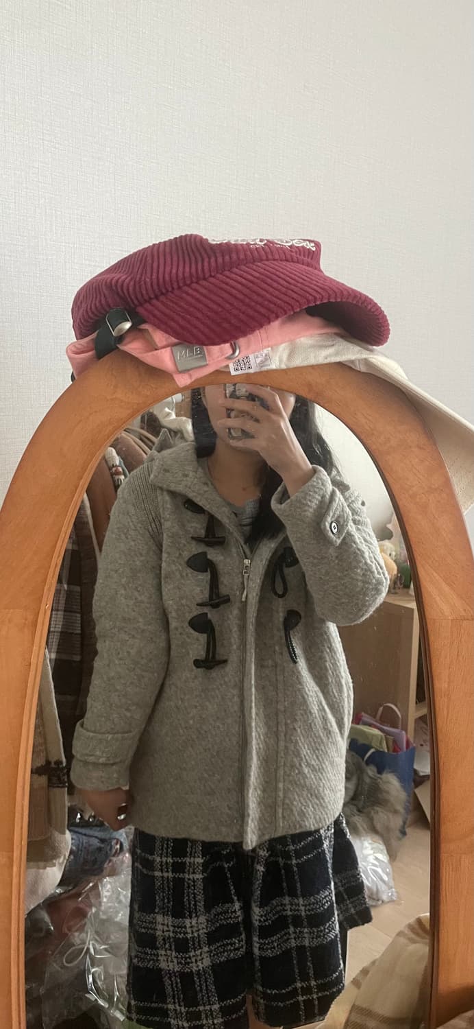 모리걸 빈티지 그레이 떡볶이 코트 🩶❄️ 상품이미지5