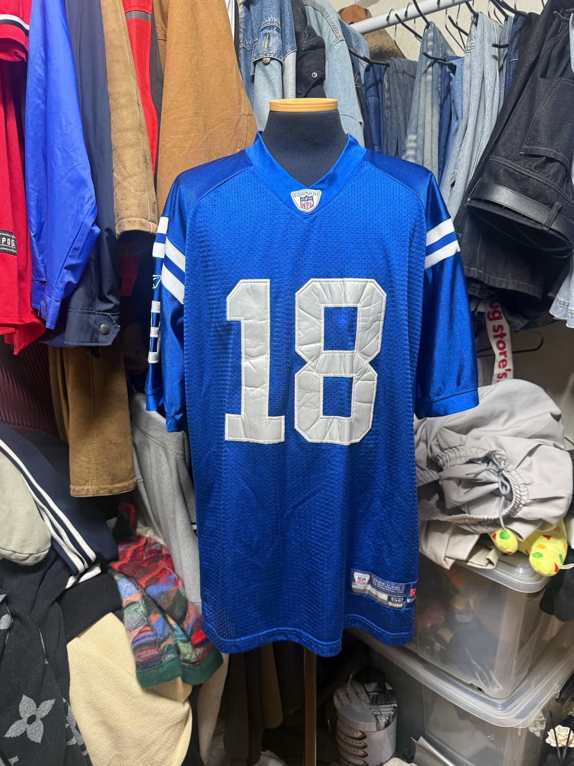 [52]리복 NFL 인디애나폴리스 콜츠 페이튼 매닝 #18 온필드 져지 상품이미지1
