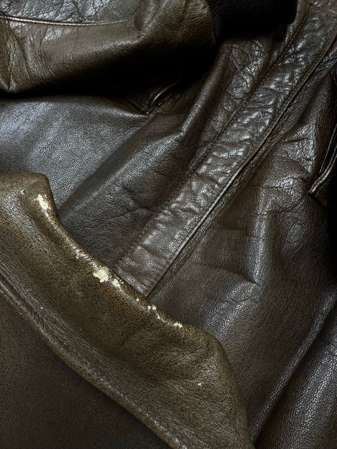 USA made)엘엘빈(llbean) A-2 레더자켓 46 상품이미지10